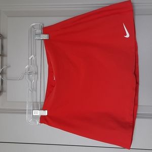 Red Nike Golf Skirt